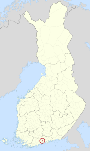 Location of Kerava in Finland