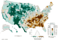 Lung cancer US distribution