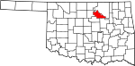 State map highlighting Pawnee County