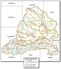 Map of Saline River