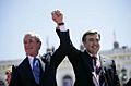 MikhailSaakashvili & GeorgeWBush - FreedomSquare Tbilisi - 2005May10