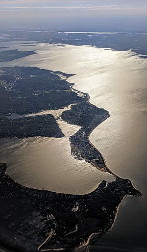 Oyster Bay National Wildlife Refuge aerial