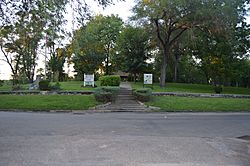 Rockwell Mound steps from south