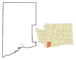 Location of Stevenson, Washington