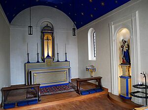 Southeast-Facing View inside the Lady Chapel in the Church of Saint Mary the Lesser, Cambridge