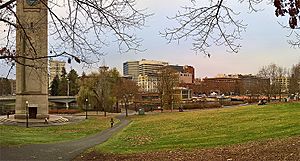 Spokane Riverfront Park Clock Tower Meadow 2018