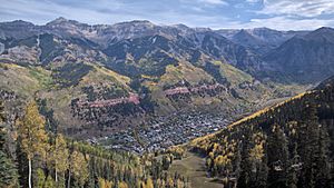 Telluride from the ski hill