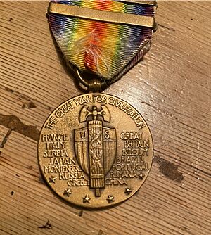 WW1 Victory Medal Backside