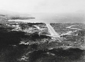 AWM 014700 No 3 Strip and Stephens Ridge at Milne Bay