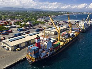 Aerial view of port of general santos