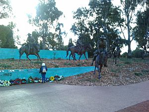 Boer War Memorial Canberra horses