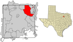 Location within Dallas County