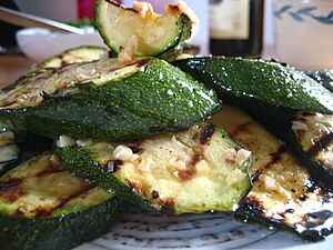 Grilled zucchini