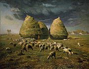 Haystacks Autumn 1873 Jean-Francois Millet