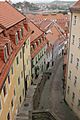 Hohlweg from the bridge to Meissen Castle