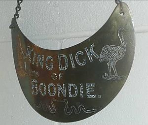 King Dick of Boondie plate