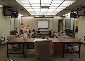 Main conference room inside Diefenbunker