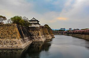 Osakajo ramparts and moat