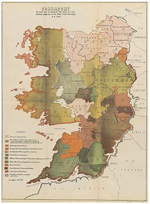 PRENDERGAST(1870) p 438 Map of Connaught, as laid out to receive the Inhabitants from the several Counties ofthe other Provinces, A.D. 1654