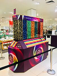 Quality Street ‘Pick your favourites’ thing, John Lewis Cardiff, September 2019, 2