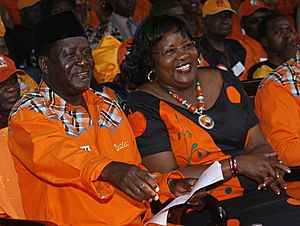 Raila and Ida Odinga