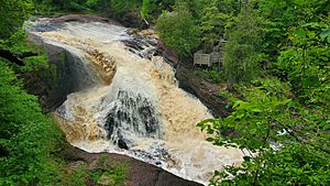 Rainbow Falls Michigan