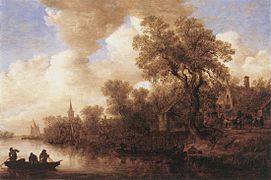 River Scene by Jan van Goyen