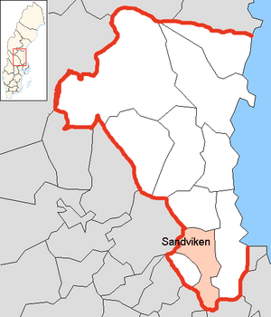 Sandviken Municipality in Gävleborg County.png