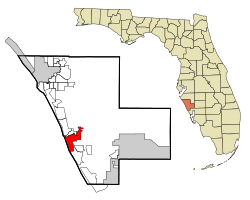 Location in Sarasota County and the state of Florida