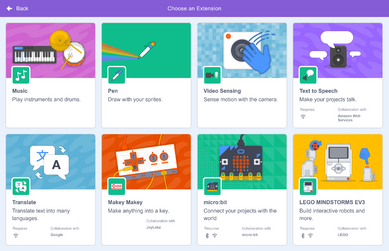 Scratch Extensions Page