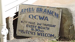 Sign, Amby QCWA, 2019