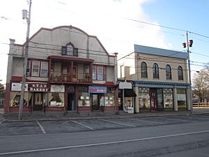 Commercial buildings on Main Street in Whitesboro