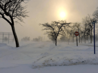 Winter weather in Escanaba, MI