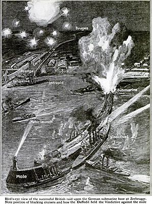 Zeebrugge Raid graphic