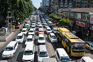 Anawrahta road traffic