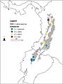 Localities of the four Olinguito subspecies in the Andes of Colombia and Ecuador - ZooKeys-324-001-g016