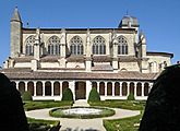 Marmande - Église Notre-Dame, cloître et jardin