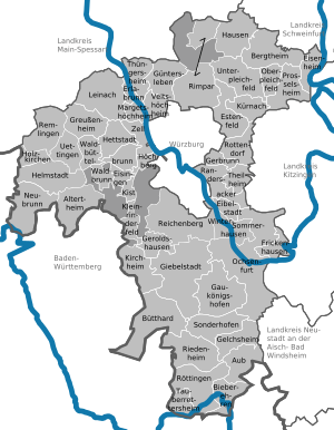 Municipalities in WÜ