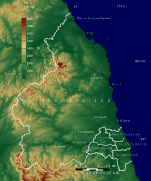 N NE England SRTM