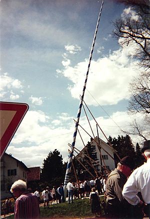 Near Munich, the new May Pole