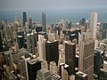 North View from the skydeck of Sears Tower