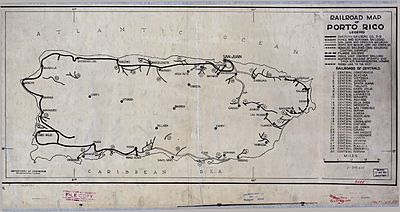 Railroad map of PR 1924