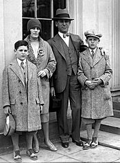 Rube Goldberg & family 1929