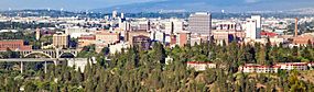 Downtown Spokane from Palisades Park