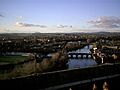 The Severn at Worcester from the Cathedral tower