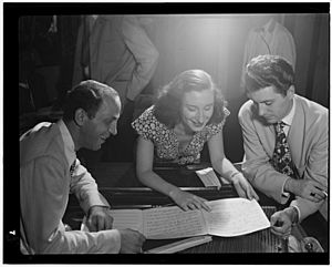 Clyde Lombardi, Barbara Carroll, Chuck Wayne. Downbeat, NYC, ca Sept 1947 Gottlieb.jpg