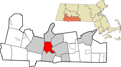 Location in Hampden County in Massachusetts