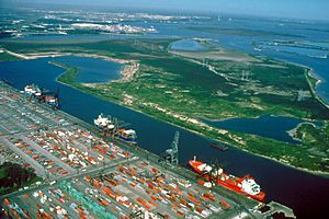 Houston Ship Channel Barbours Cut