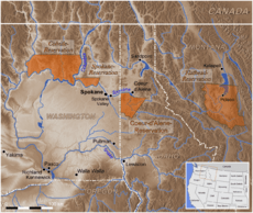 Lebensraum der Spokane Indianer