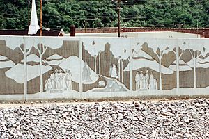 Matewan West Virginia floodwall